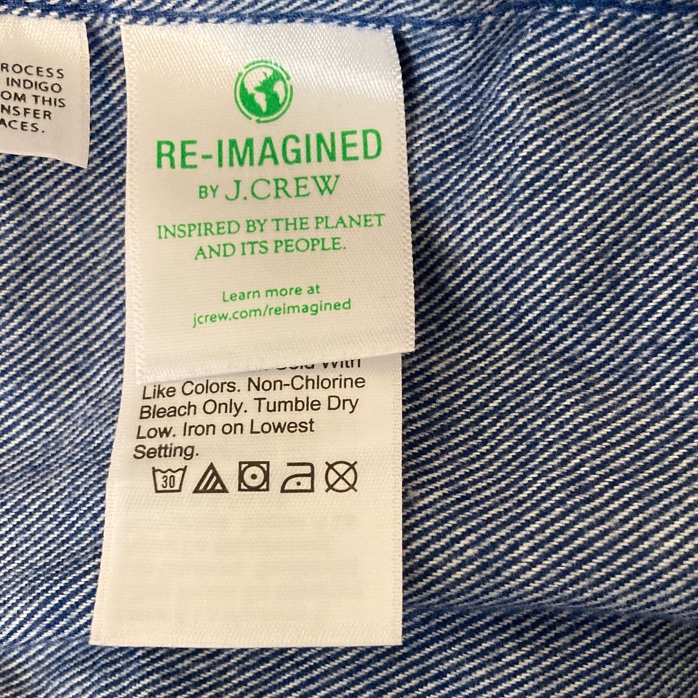 J. Crew Womens Western Snapfront Blue Shirt  6 NWT - Picture 10 of 10